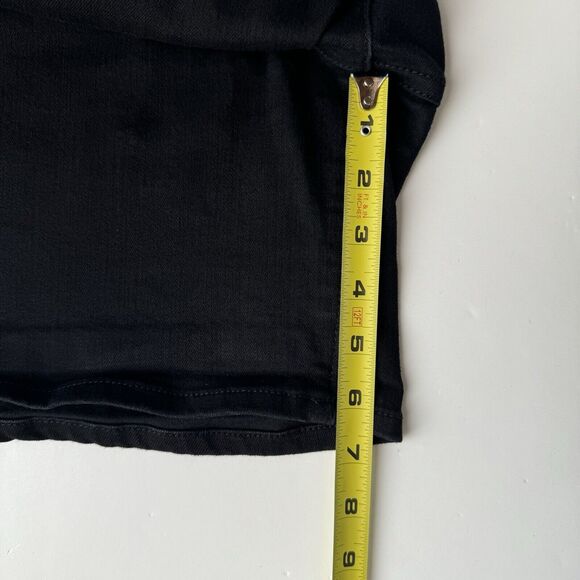 Seven 7 Jeans Shorts Womens 14 Black Weekend Short High Rise Dark Wash Denim - Picture 7 of 12